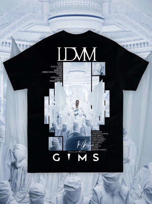 Album French Singer Gims LDVM Graphic T-shirt Men Women Pop Music
